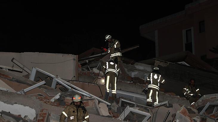 Sarıyer’de korku dolu anlar! 11 katlı boş bina çöktü