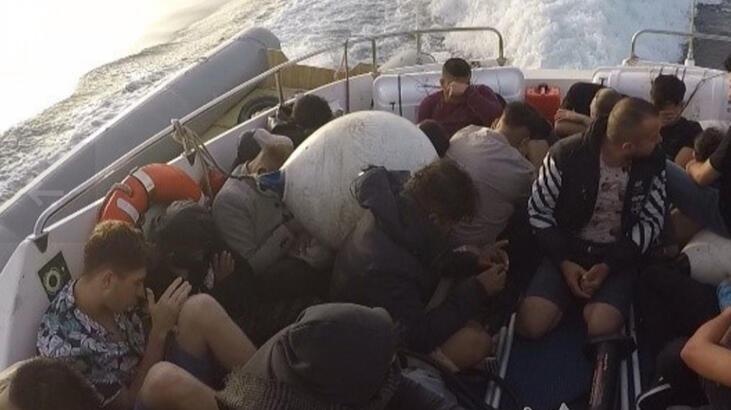 Bodrum’da 25 göçmen kurtarıldı
