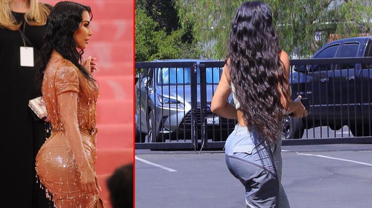 Sanki bir eksiklik var: Kim Kardashian kalçasını mı küçülttü?