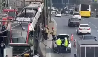 Topkapı’da bir kişiye tramvay çarptı! Kabataş-Bağcılar seferlerinde aksama