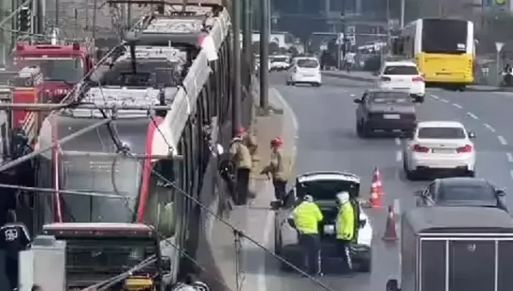 Topkapı’da bir kişiye tramvay çarptı! Kabataş-Bağcılar seferlerinde aksama