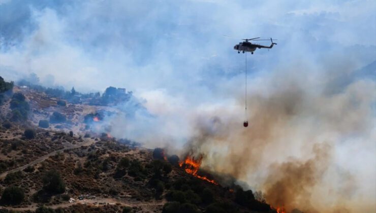 İzmir’de Orman Yangınına Havadan Müdahale: Yamanlar Dağı’ndaki Yangın Sürüyor