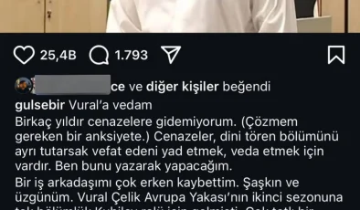 Gülse Birsel’in Vural Çelik Hakkındaki Paylaşımı Tepki Çekti