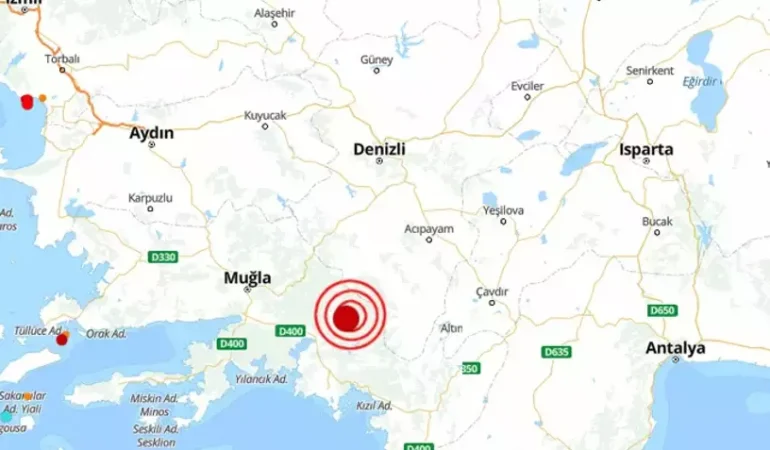 MUĞLA’DA PEŞ PEŞE DEPREMLER: HALK SOKAĞA DÖKÜLDÜ