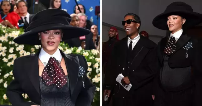 RİHANNA 2025 MET GALA’DA 3. KEZ HAMİLELİĞİNİ DUYURDU