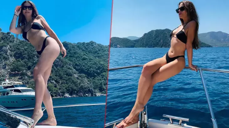 Simge Sağın Tatilde Güzelliğiyle Nefes Kesti