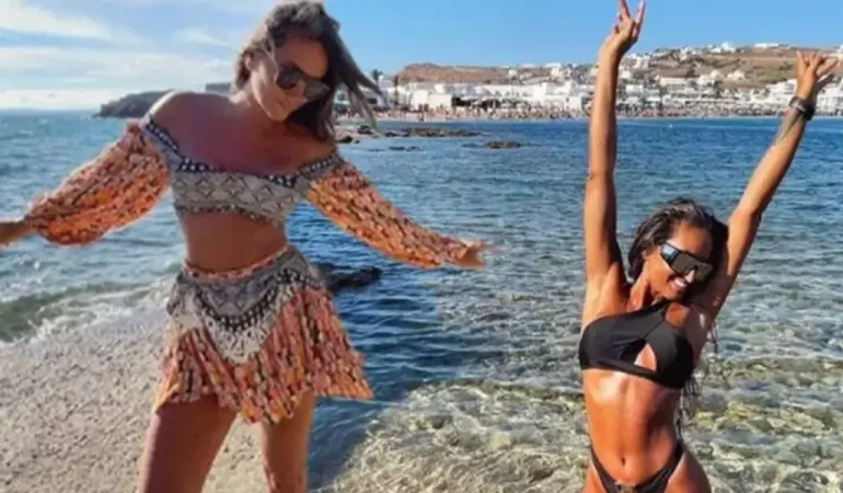 Mykonos’ta bronz güzellik: Eda Taşpınar’dan iddialı paylaşım