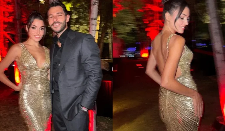 Aşkın En Şık Hali: Hande Erçel, Hakan Sabancı’nın Ceketiyle Poz Verdi
