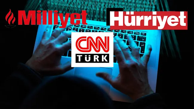 CNN TÜRK, HÜRRİYET VE MİLLİYET’İN SİTELERİ HACKLENDİ: “TARAFSIZLIK” MESAJI BIRAKILDI