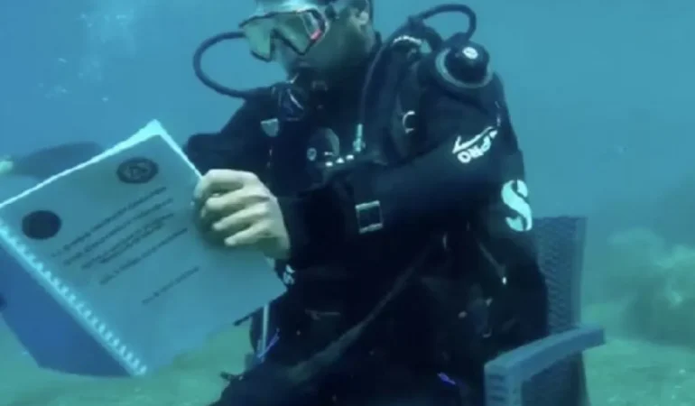 DALGIÇ EĞİTMENİNDEN ÇANAKKALE BOĞAZI’NDA 36 SAATLİK REKOR DENEMESİ