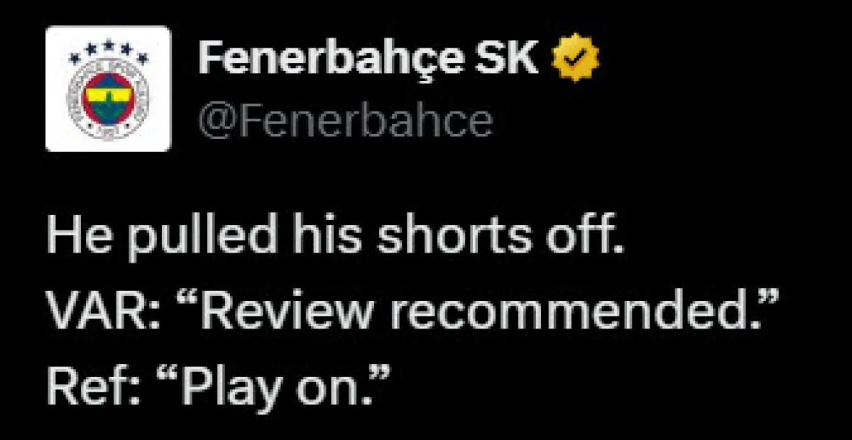 - Fenerbahçe’de Penaltı İsyanı! Hakem VAR’a Gitti, Pozisyonu İzledi Ama Karar Değişmedi