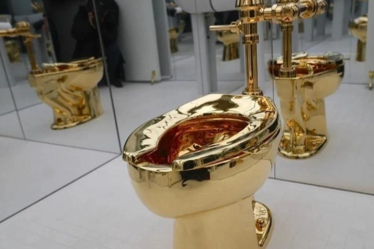 altin tuvalet rekor fiyata satildi 1763553715 882 large - 18 AYAR ALTINDAN “TUVALET” SANAT ESERİ MÜZAYEDEDE ŞOK SATIŞ: 12,1 MİLYON DOLAR